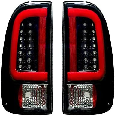 RECON ACCESS 264292Bk - Black/Smoke Fiber Optic Led Tail Lights
