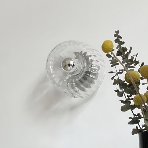 Lustre en cristal transparent chic argenté pour illuminer un salon - 4