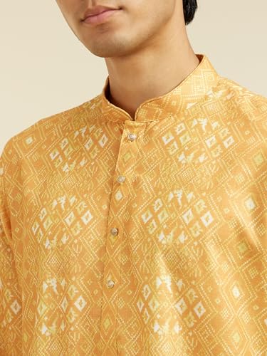 Image of DIWAS BY MANYAVAR Men's Cotton Blend Printed Kurta (1pc)