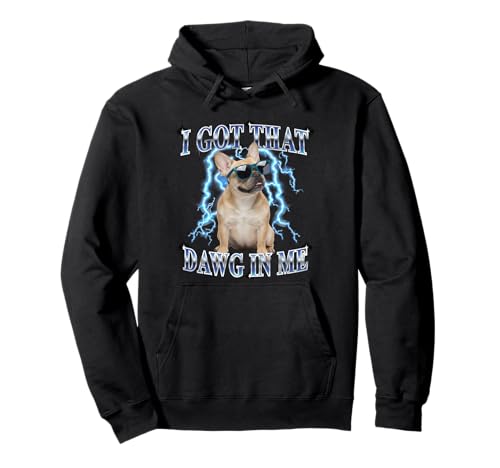 Mens Retro Vintage Heavy Metal Rock French Bulldog Dog Lover �p�[�J�[