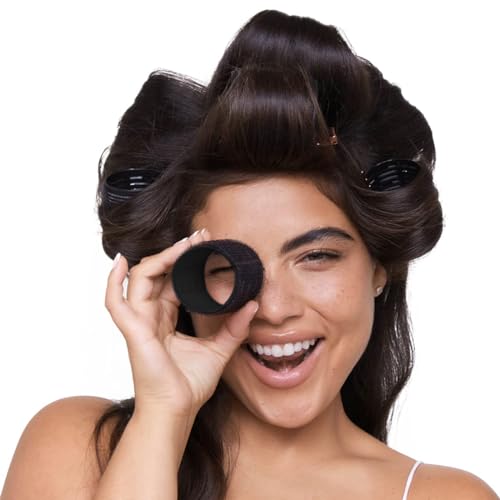 VOKMEMC 8 Piezas Rizador De Pelo Reutilizable Rulos Térmicos Para Pelo Corto Pelo Medio Pelo Largo Varios Tamaños (Negro) - imagen 6