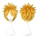 COSPLAZA Cosplay Wig Short Spiky Gold Anime Show Party Full Hair
