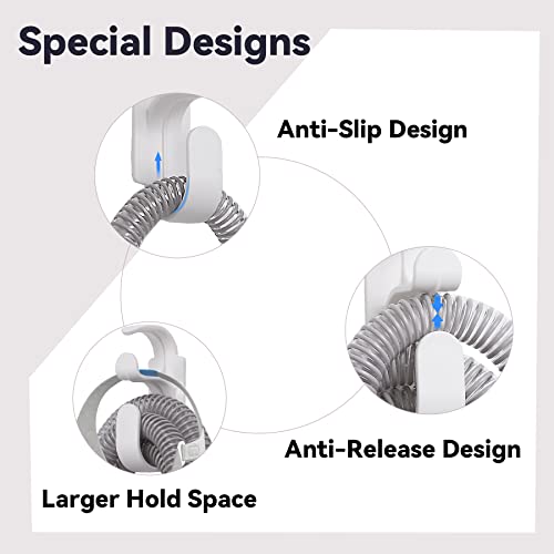 image for coceyese 2Pcs CPAP Mask Hose Holder Hanger with Anti Unhook Fe