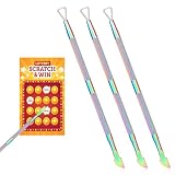 3 Pcs Lottery Ticket Scratcher Tools, Metal Scratch Off Tool