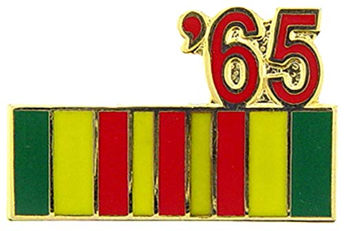 Ruban Vietnam militaire américain 1" multicolore aux finitions soignées d'époque