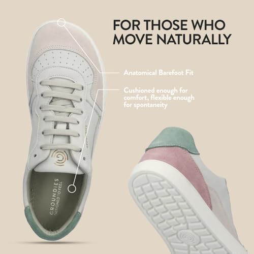 Image of GROUNDIES Nova Barefoot Shoes for Women - Trainer Sneakers for Women with Foot-Friendly Wide Toe Box, Neutral Footbed, and Non Slip Zero Drop Outsole