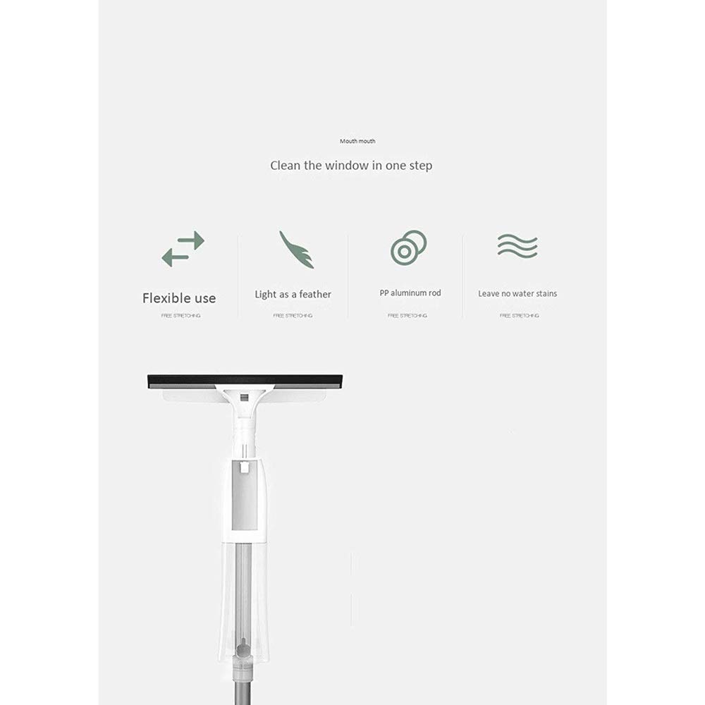 Glass Wiper - płyn do mycia szyb Dwustronny płyn do mycia szyb ze zintegrowanym strumieniem wody i nakładką czyszczącą z mikrofibry