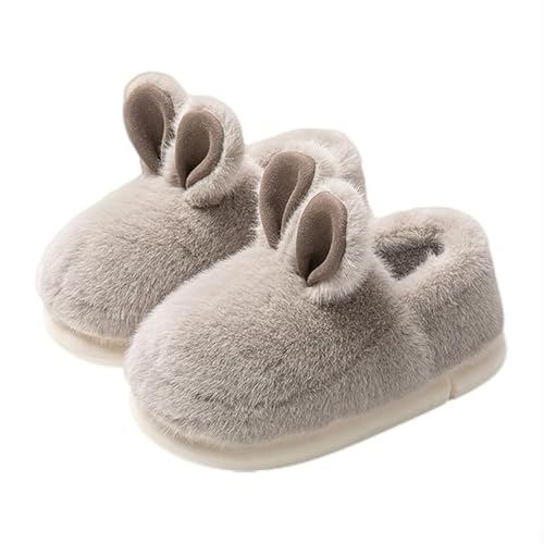 Zureto Bunny Slippers for Women, Plush Rabbit Cotton Slippers Cute Winter Indoor Home Plush Winter Slippers