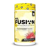 Mr.Fusion Pre Workout Supplement by Nutrithority, Raspberry Rage, 40 Servings - Intense Focus & Pumps, Nitric Oxide Booster, No Crash - Powerful Energy Powder to Increase Strength & Gains