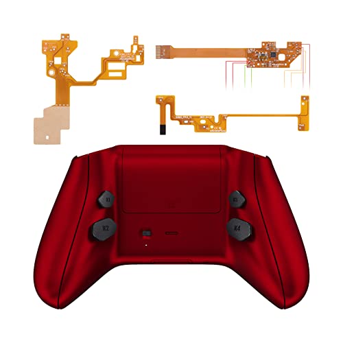 Image of eXtremeRate Hope Programable Remap Kit for Xbox Series X /S Controller, Upgrade Boards & Redesigned Back Shell & Side Rails & Back Buttons for Xbox Core Controller - Scarlet Red