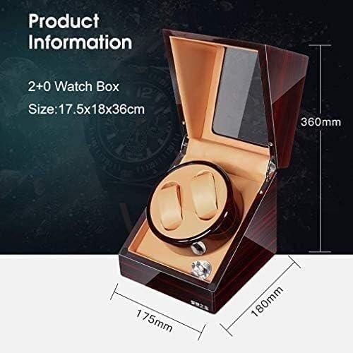Mechanical Watch Shaker Automatic Double Watch Winder, 4 Rotation Modes, Quiet Motor with Watches Storage Display Box