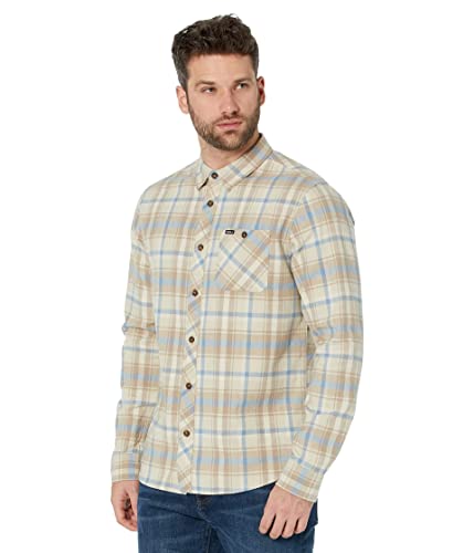 Chemise flanelle homme O'NEILL Republic kaki clair en taille XX-Large