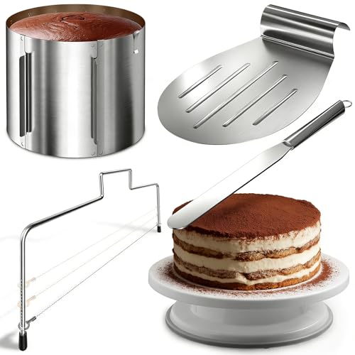 Tortenring D - 5 Teile Edelstahl