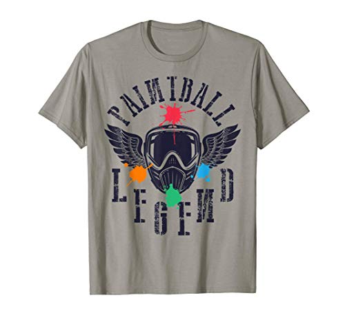 Paintball Legend Player Paintballer Paintballing Mask Gifts Camiseta
