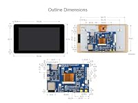 ESP32-S3 7 Zoll Touch Display Entwicklungsboard, ESP32-S3 mit 7 Zoll LCD 800×480 5-Punkt Touchscreen 65K RGB Bildschirm, Unterstütz 2.4GHz Wi-Fi & Bluetooth 5, mit 8MB PSRAM und 8MB Flash – Ansicht 7