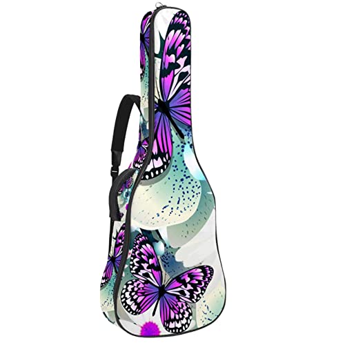 Housse Pour Guitare Acoustique Papillon Violet Sac Pour Guitare Électrique 10Mm Rembourré Housse Pour Guitare Classique… - Les Beatles, Paul McCartney, John Lennon, RIngo Starr, George Harrison Housse Pour Guitare Acoustique Papillon Violet Sac Pour Guitare Électrique 10Mm Rembourré Housse Pour Guitare Classique…