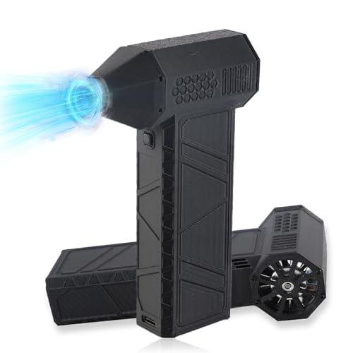 Jet Dry Blower, 3 Gear Adjustable Electric Air Duster, 300000RPM Jet Dry Mini Blower, 16000mAh Portable Air Blower Car Dryer Turbine Jet Blower for Car, Cleaning, Camping