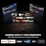 【Netflix Officially & Thinnest Design】Mini Projector 4K with Auto Focus & Keystone, VOPLLS 600ANSI WiFi Bluetooth 1080P Full HD Portable Projector, Smart Moive Projectors for Bedroom/Outdoor/Phone - Image 6