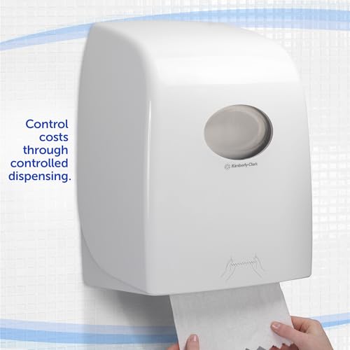 Dispensador Aquarius 6959 blanco para toallas secamanos en rollo 5