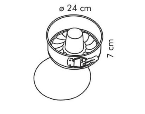Tescoma 623286 Delicia Springform Cake Tin with 2 Bases, Diameter 24 cm