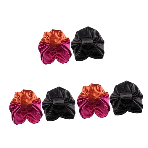Turbans de nuit anti-frisottis et casse cheveux lot de 6 bonnets
