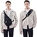 JENAGREEN Waterproof Sling Backpack Crossbody Sling Bag for Women Men, Multipurpose Travel Hiking Adjustable Chest Bag Casual Daypack