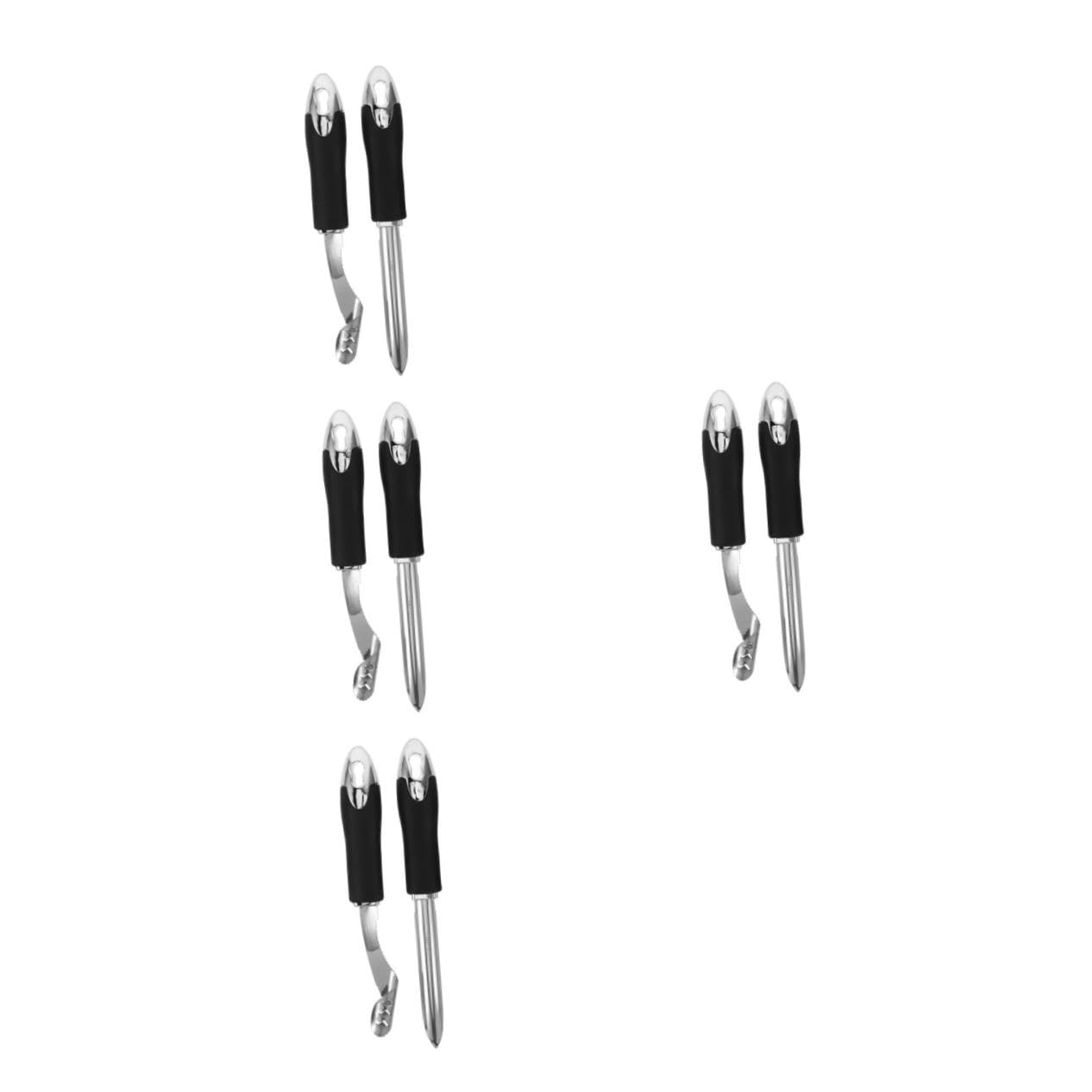 Gatuida Descorazonador Inoxidable Para Pimientos Y Verduras Herramienta Para Extraer Y De Chiles Y De Usar 2 Piezas X 4
