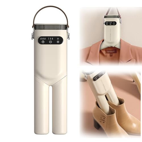 Secadora de ropa eléctrica 2 en 1 para zapatos, secadora de ropa, percha para ropa con calefacción, ajuste de temperatura de 3 velocidades, gran capacidad de 5 kg, para apartamentos individuales y c