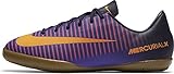 Nike Jr. Mercurial Victory VI IC Soccer Cleat (Purple Dynasty/Bright Citrus/Grape), 3 Little Kid M