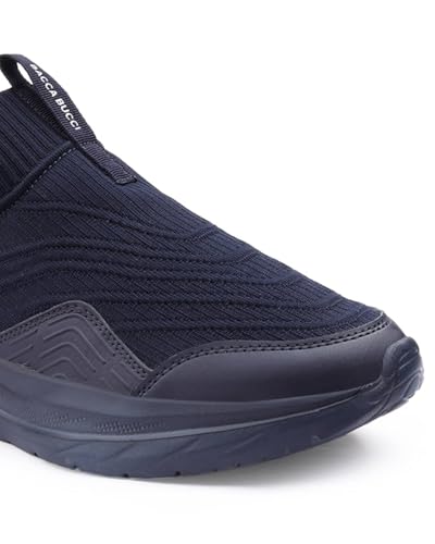 Image of Bacca Bucci EaseOn Walking Shoes for Men | Slip-On Sneakers with Stretch Knit Upper | Ortholite Comfort Insole | Lightweight EVA Sole | Daily Walking, Travel & Casual Wear