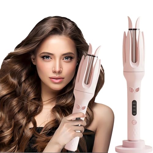 Automatic Rotating Curling Iron with Adjustable Temp