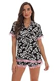 #followme Rayon Spandex Pajama Short Sets PJs Sleepwear 6858-10476-S