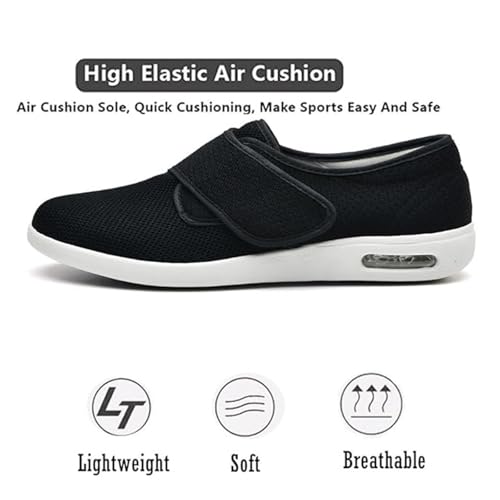 Medical Shoes for Swollen Feet, Men's Fattening and Widening Breathable Adjustable Diabetic Shoes, Casual Orthotic Plantar Fasciitis Breathable, for Elderly Diabetic Plantar Fasciitis3