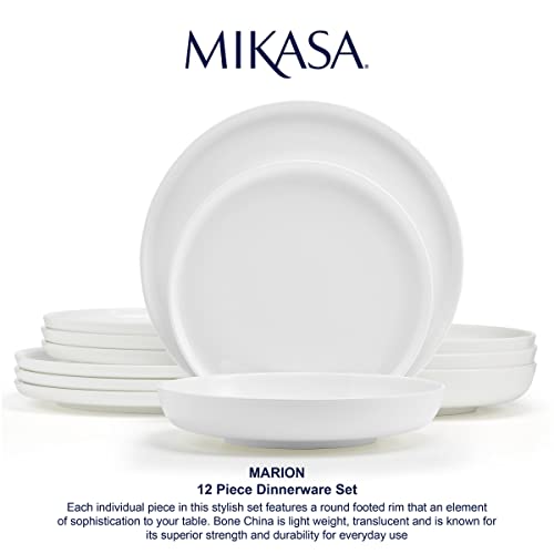 Mikasa 5297271 Marion Chip Resistant 12 Piece Dinnerware Set thumb #4