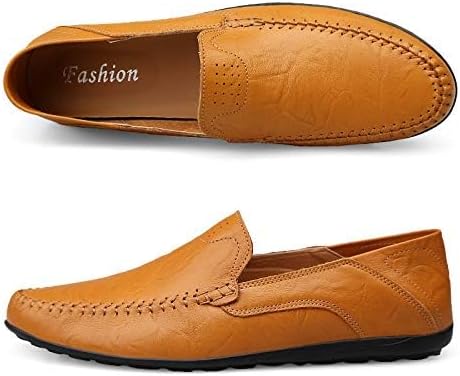 Men's Loafers Genuine Leather Flat Breathable Casual Shoes Handmade Slip On Driving Shoes Fashion Business Shoes - Image 6