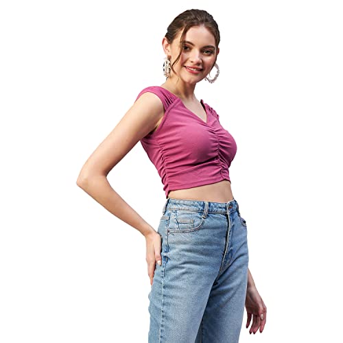 Image of Marie Claire Women's Solid Slim Fit Blouse