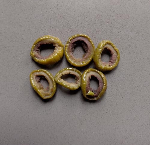 Olivenringe getrocknet von der grünen Hojiblanca Olive aus Spanien, Andalusien