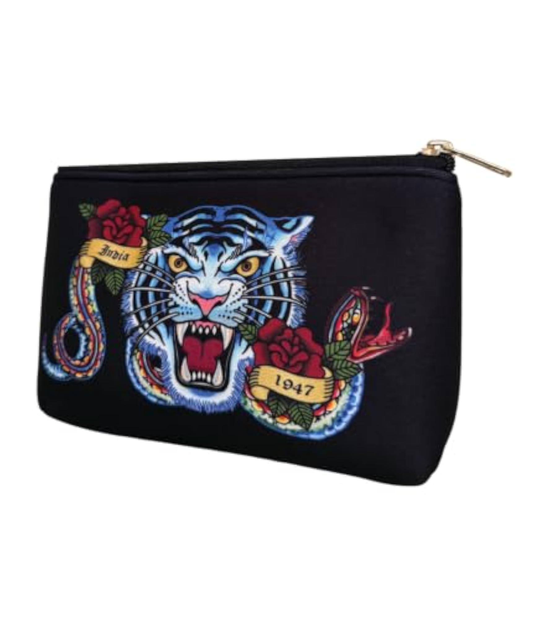 Blue Tiger Neoprene Utility Pouch, Medium Rectangular Organizer