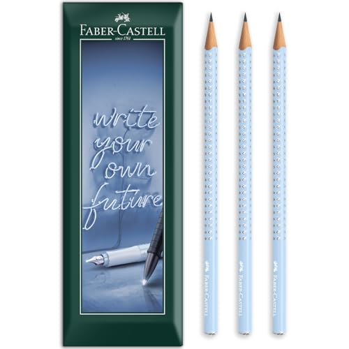 Lápices Faber-Castell Sparkle Triangular Grafito B x3 miniatura 1