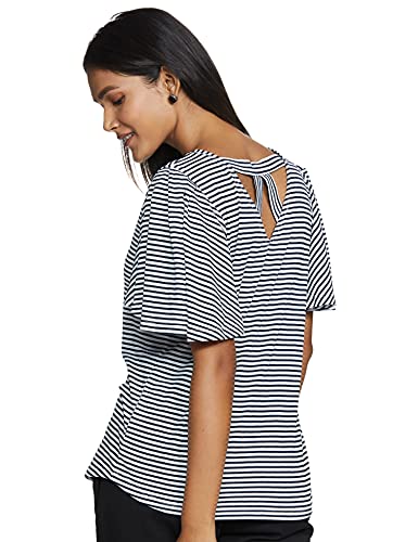 Image of Max Women Women Textured Knitted Ruched Sleeves Top