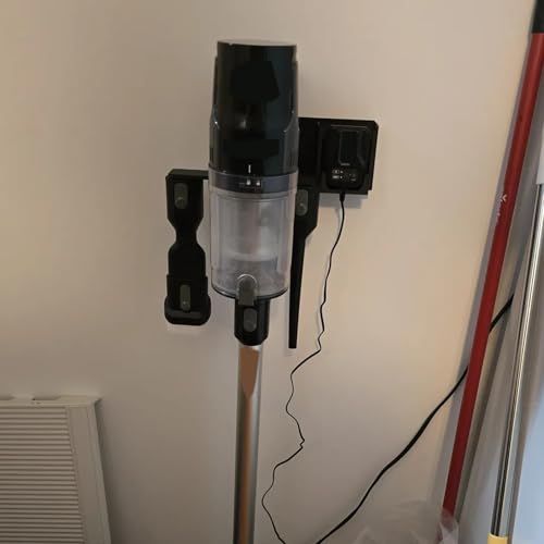 Image of Wall Mount Holder Compatible with Bissell Select Vacuum | Organizes Charger, Battery & Accessories | Space-Saving Design for Easy Access