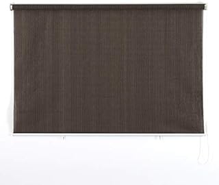 PHI VILLA Outdoor Roller Shade 8' (W) x 6' (H), Patio Shades Roll Up, Coffee