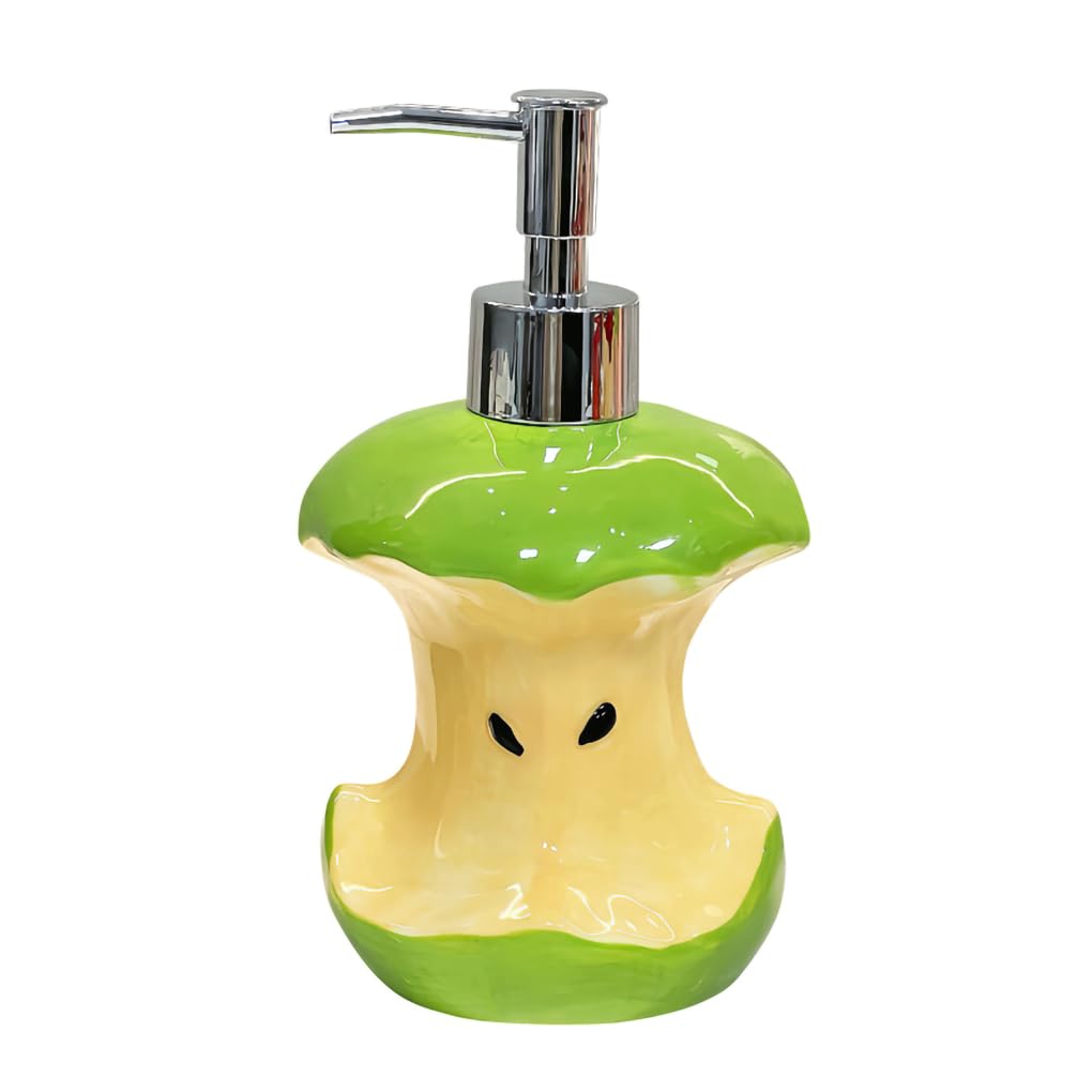 Distributeur savon céramique distributeur de savon vert avec pompe plastique portable