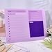 GLOBLELAND Purple Acrylic Dry Erase Board 15.7