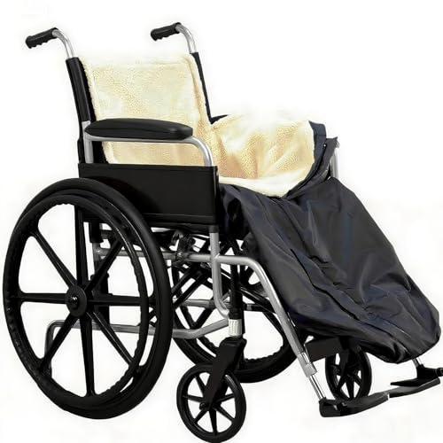 Waterproof Wheelchair Blanket with Zipper Fleece Warmers