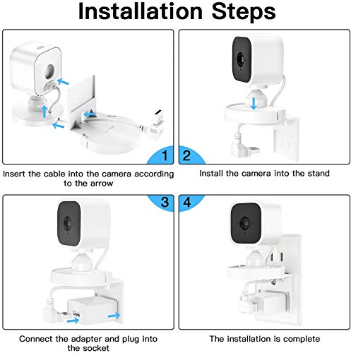 Mini support Blink en lot de 2 avec rotation 360 et intégration murale - 5