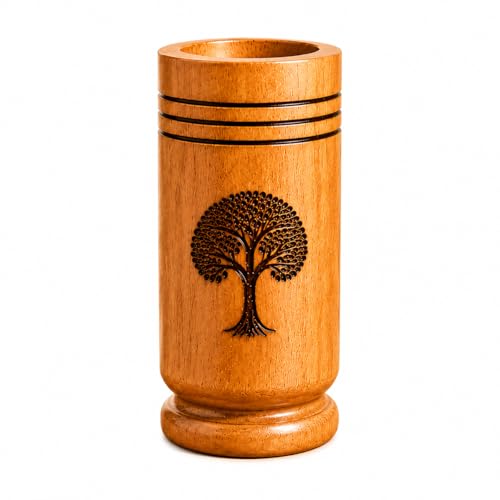 Image of Vijaysar Wooden Glass 80 ML | Natural Vijaysar Wood Tumbler | Traditional Ayurvedic Wooden Water Cup | Handcrafted Eco-Friendly Wooden Drinking Glass | Pack of 1