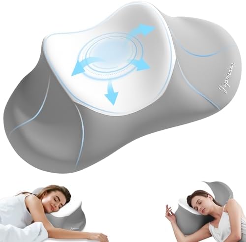 Cervical Pillow for Neck Pain Relief, Ergonomic Neck Pillow for Neck Support,Cooling Side Sleeper Pillow for Sleeping, Orthopedic (White)