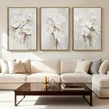 Anyzal Neutral Floral Set of 3