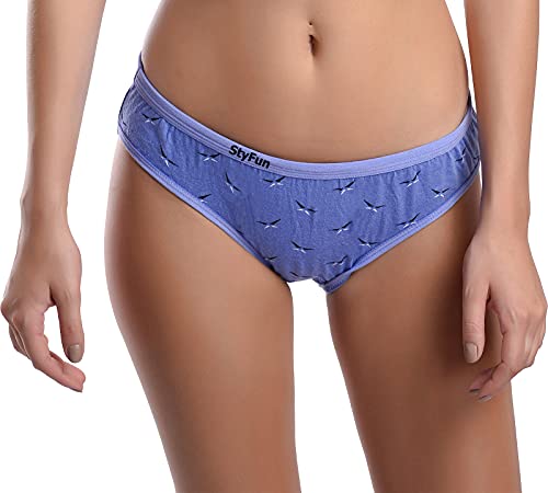 Image of StyFun Women Cotton Hipster Panties for Women Daily Use, Back and Front Coverage, Multicolor, for Size- S, M, L, XL, XXL, See Main Image to Check How Many Panty You Will Get